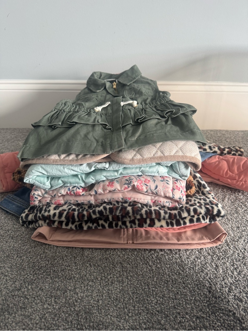 2t 9 piece bundle of girls jackets and vests